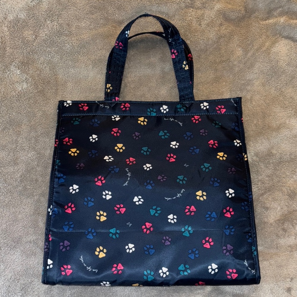 Lug Runner 1 piece Tote in Paws Navy